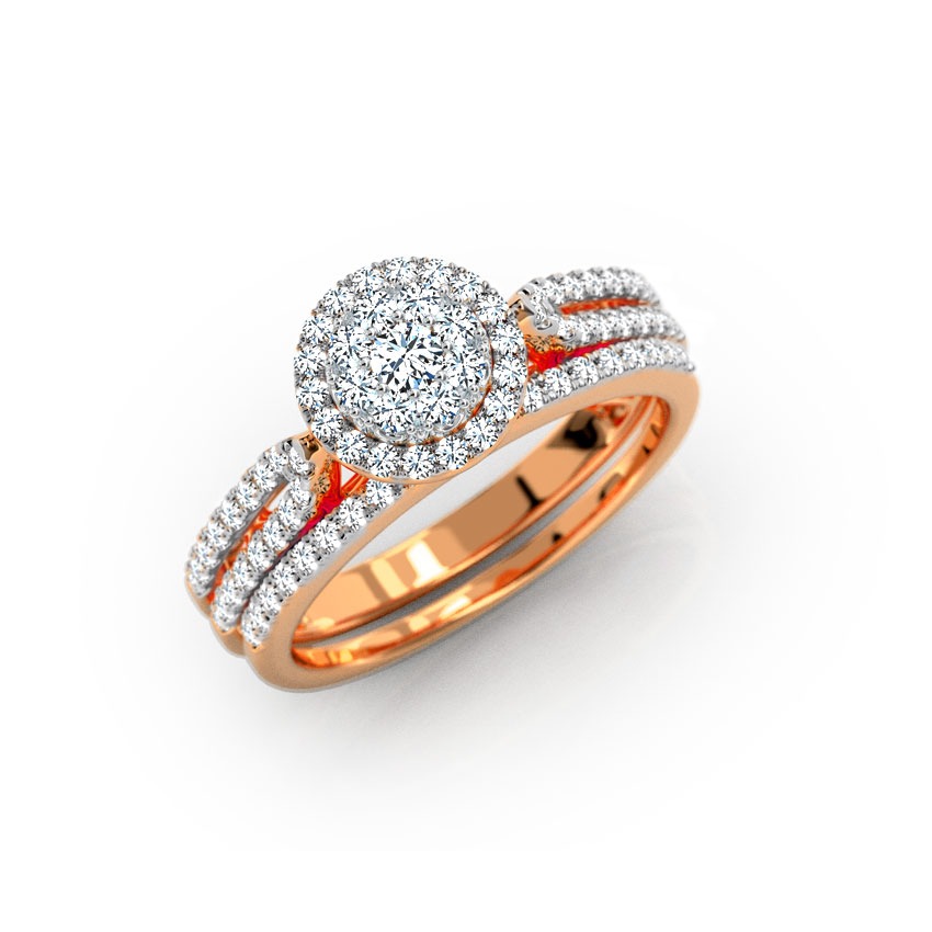 Radiating Diamond Bridal Ring